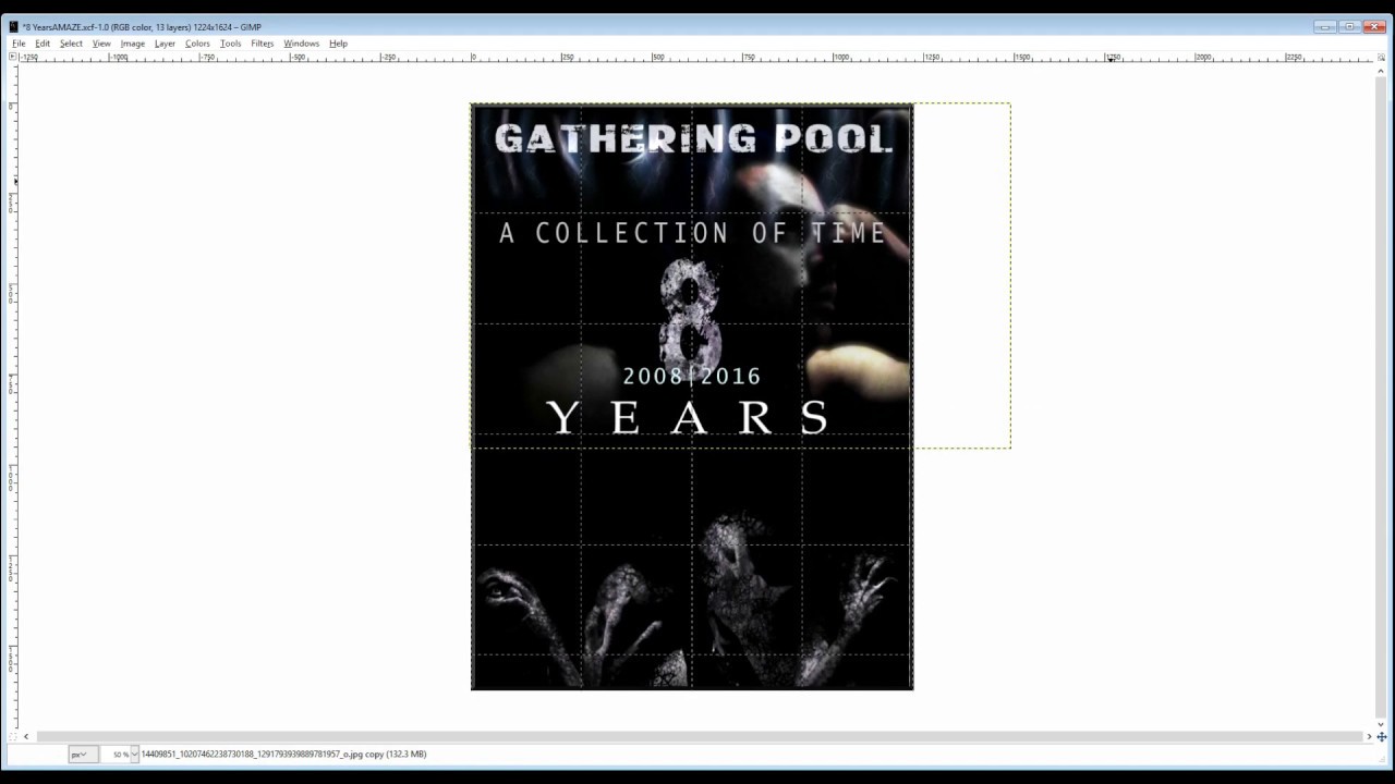 Making the 8 Years eBook Cover-GIMP